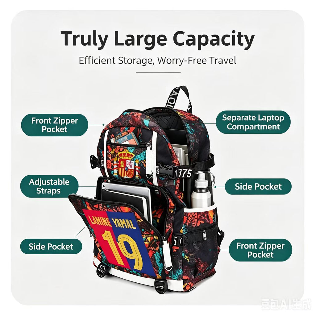 Mochilas Grandes Personalizadas Temática Fútbol
