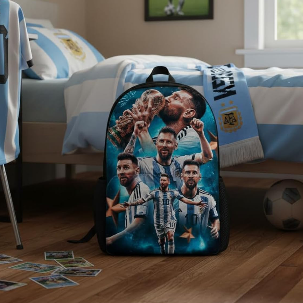 Set de Mochilas Personalizadas Temática Fútbol