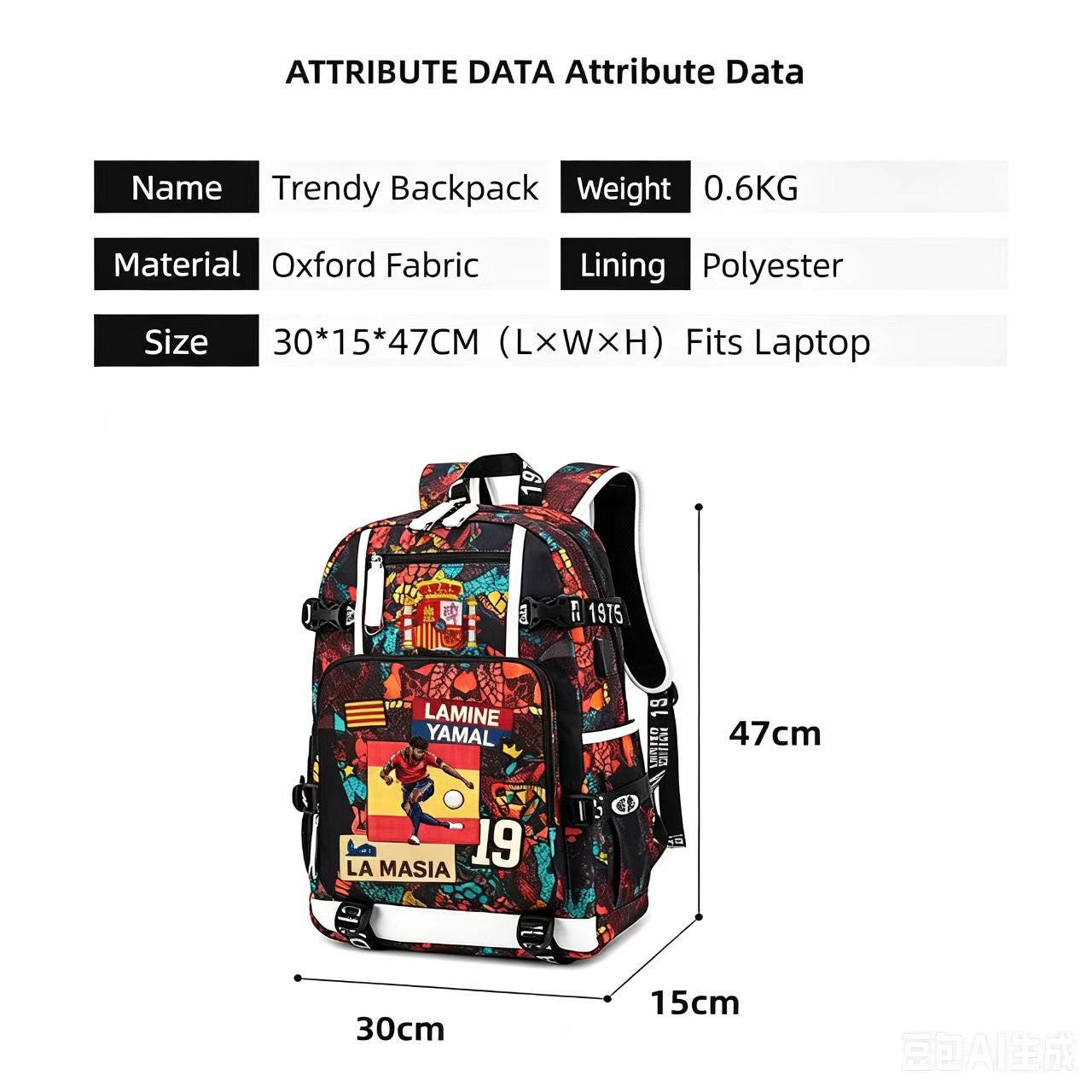 Mochilas Grandes Personalizadas Temática Fútbol
