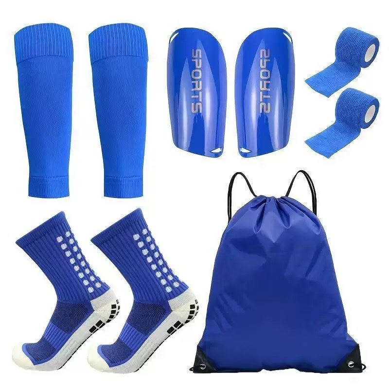 Kit de Fútbol Profesional 5 en 1 – Máxima Protección y Rendimiento Azul