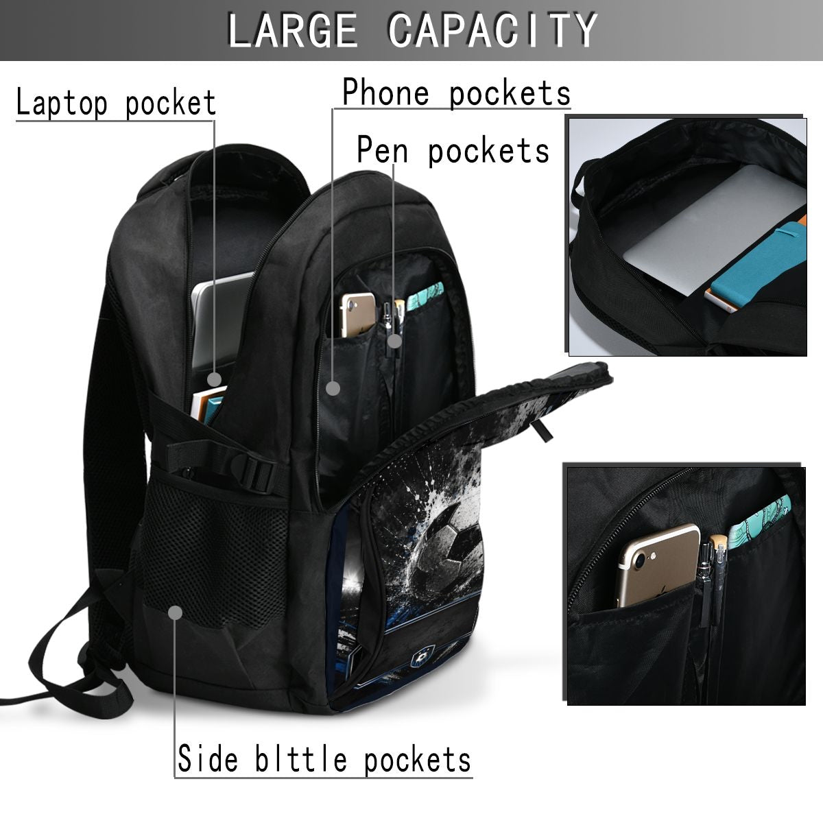 Mochila Futbolera Premium –Personalizada con nombre