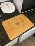 Regalo para Mamá – Tabla de Cocina Personalizada (Día de las Madres)Tabla de Bambú 14.5”x11”