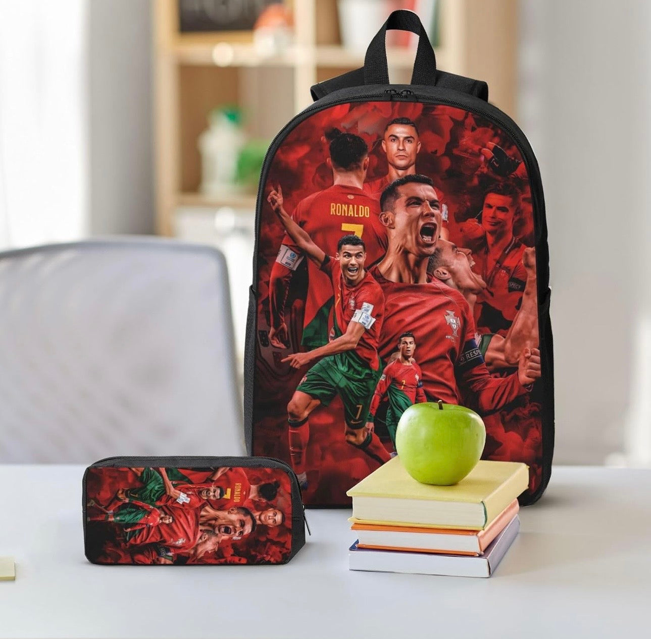 Set de Mochilas Personalizadas temática Fútbol
