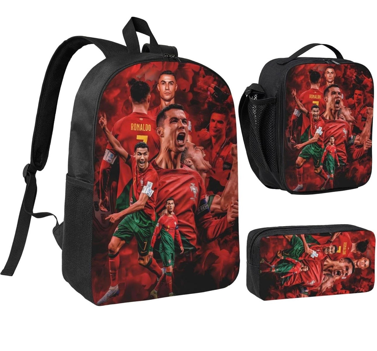 Set de Mochilas Personalizadas temática Fútbol
