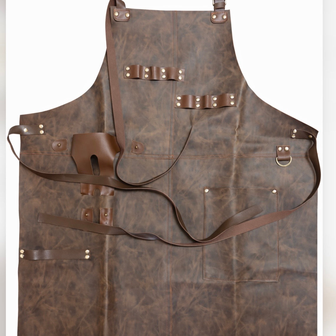 Custom Leather Apron – Personalized Work Apron for BBQ, Carpentry & Gifts