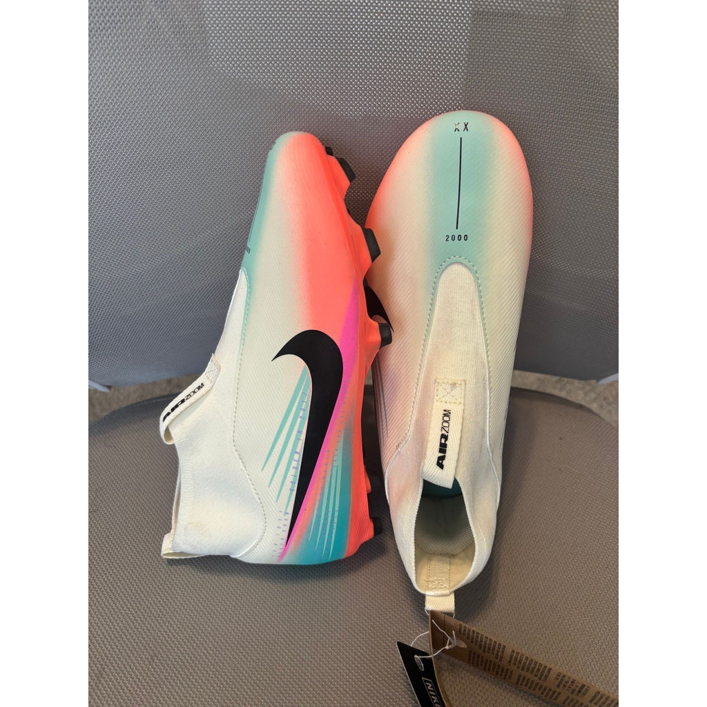 Nike Mercurial Soccer Cleats White Turquoise Orange – Size 6 – New