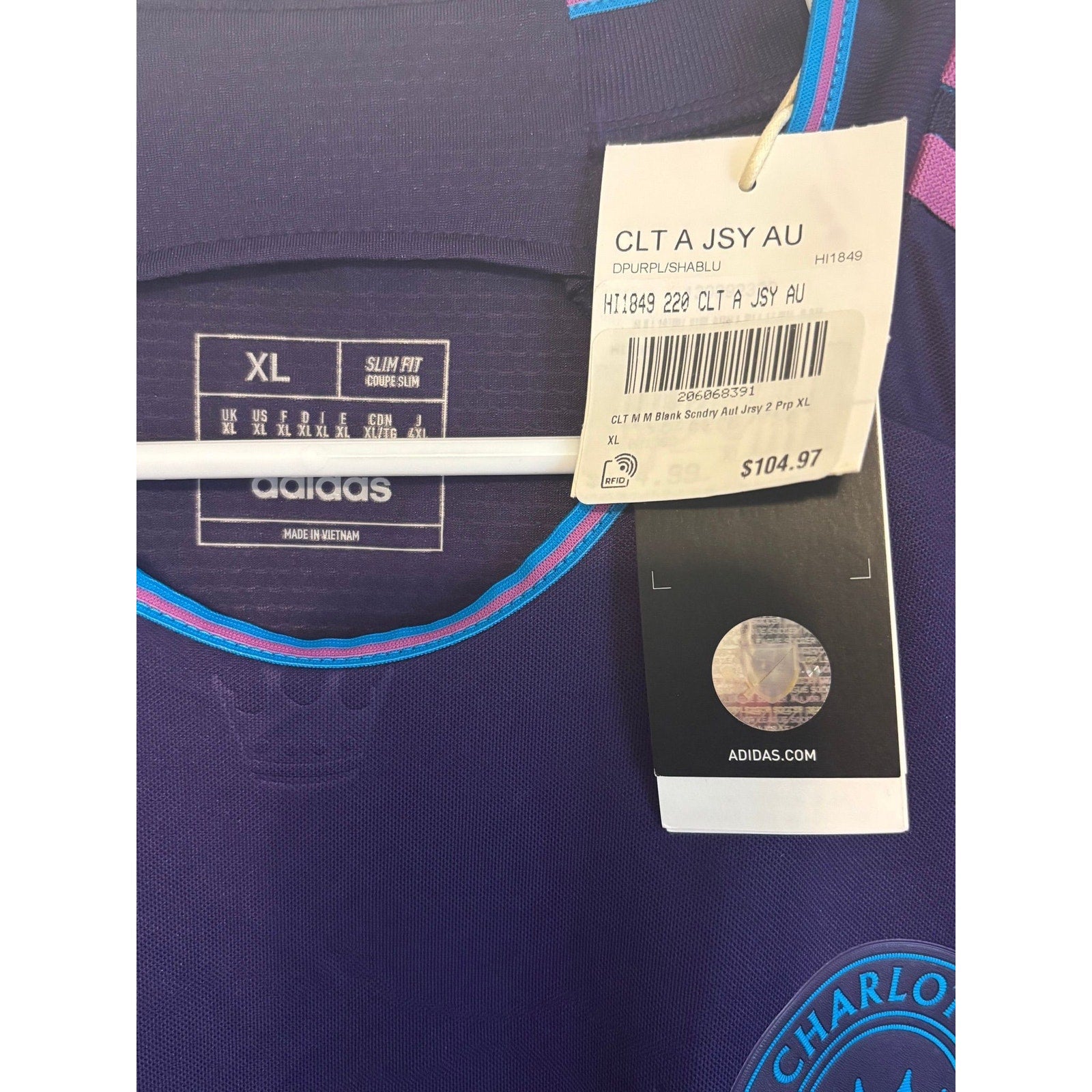 Charlotte FC Away Jersey 2023/24 Adidas NWT (M-XXL) 👑