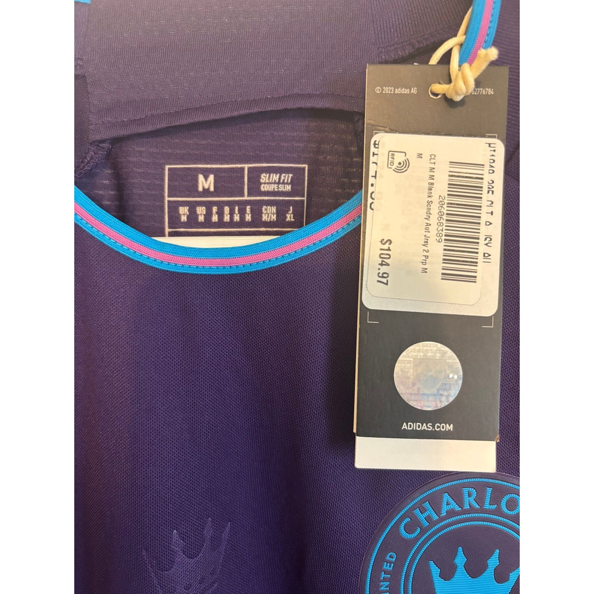 Charlotte FC Away Jersey 2023/24 Adidas NWT (M-XXL) 👑